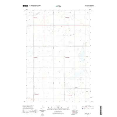 2017 Map of Mutske Lake, 2017 Print