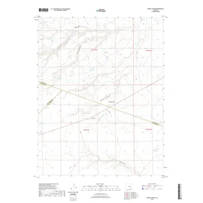 2019 Map of Myers Canyon, 2019 Print