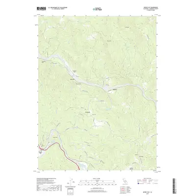 2018 Map of Myers Flat, 2018 Print