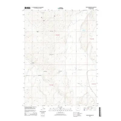 2015 Map of Myers Reservoir, 2015 Print
