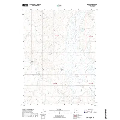 2017 Map of Myers Reservoir, 2017 Print