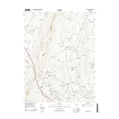 2014 Map of Myersville, 2014 Print