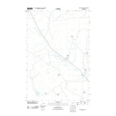 2011 Map of N Bar Coulee, 2011 Print
