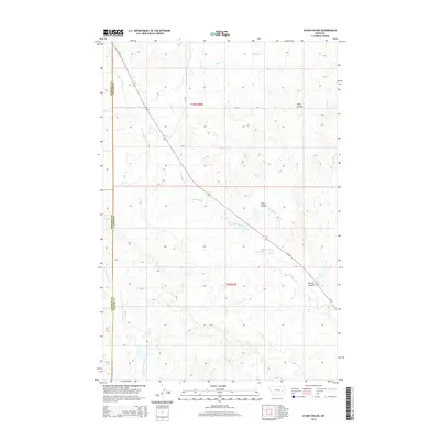 2014 Map of N Bar Coulee, 2014 Print