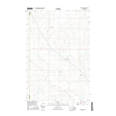 2017 Map of N Bar Coulee, 2017 Print