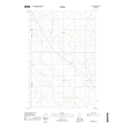 2020 Map of N Bar Coulee, 2020 Print