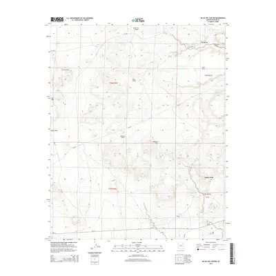2014 Map of Na Ah Tee Canyon, 2014 Print