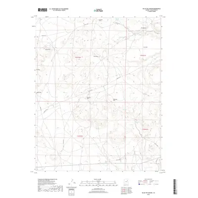 2018 Map of Na Ah Tee Canyon, 2018 Print