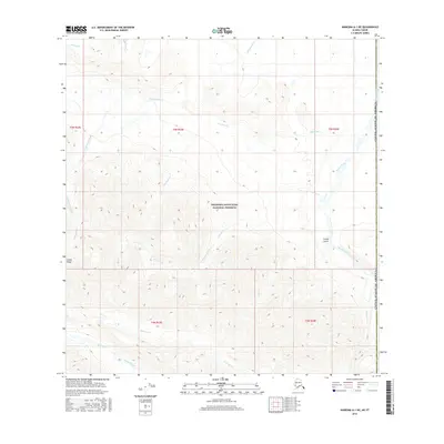 2016 Map of Nabesna A-1 NE, 2016 Print