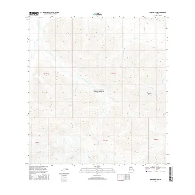 2016 Map of Nabesna A-1 NW, 2016 Print