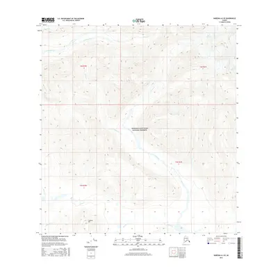 2016 Map of Nabesna A-2 SE, 2016 Print