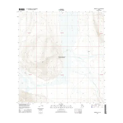 2016 Map of Nabesna A-3 SE, 2016 Print
