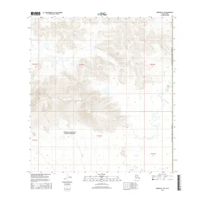 2016 Map of Nabesna B-1 NE, 2016 Print