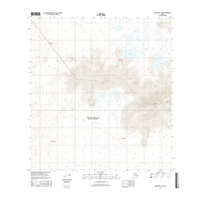 2016 Map of Nabesna B-1 NW, 2016 Print