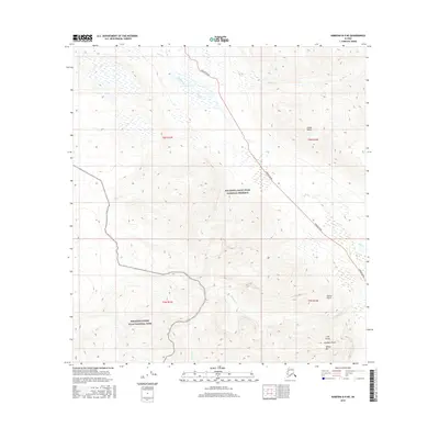 2016 Map of Nabesna B-5 NE, 2016 Print