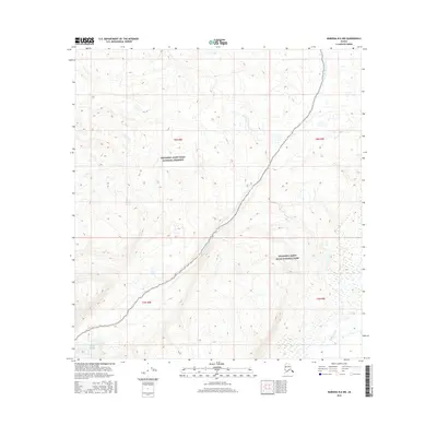2016 Map of Nabesna B-6 NW, 2016 Print