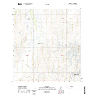 2019 Map of Nabesna B-6 SE, 2019 Print