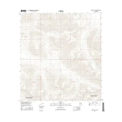 2016 Map of Nabesna C-5 NW, 2016 Print