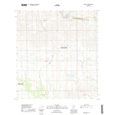 2019 Map of Nabesna C-5 SE, 2019 Print