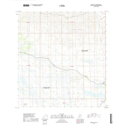 2019 Map of Nabesna C-5 SW, 2019 Print