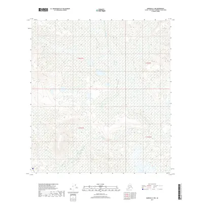 2017 Map of Nabesna D-1 NW, 2017 Print