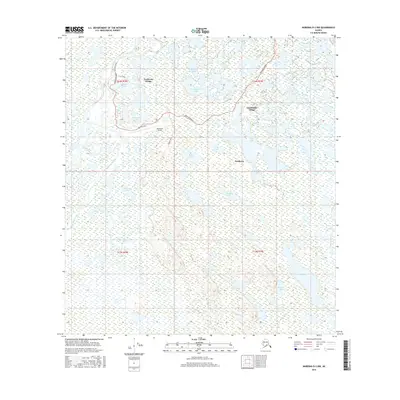 2016 Map of Nabesna D-2 NW, 2016 Print