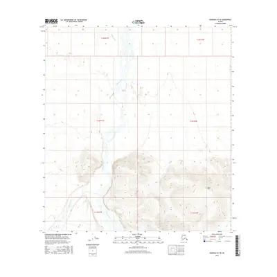 2016 Map of Nabesna D-3 SE, 2016 Print