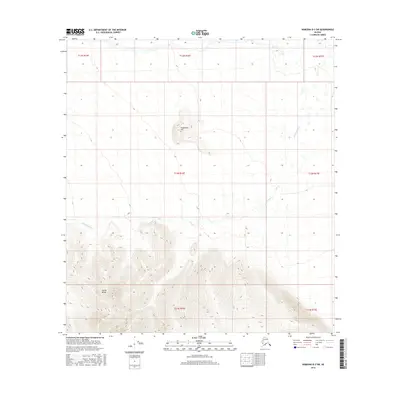2016 Map of Nabesna D-3 SW, 2016 Print