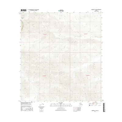 2016 Map of Nabesna D-4 NW, 2016 Print