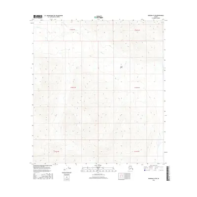2016 Map of Nabesna D-4 SW, 2016 Print