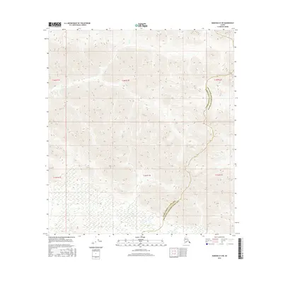 2016 Map of Nabesna D-5 NE, 2016 Print