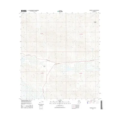 2016 Map of Nabesna D-6 NE, 2016 Print