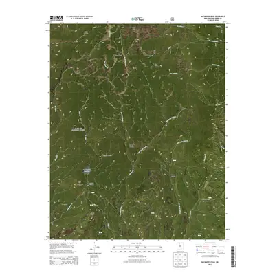 2013 Map of Nacimiento Peak, 2013 Print