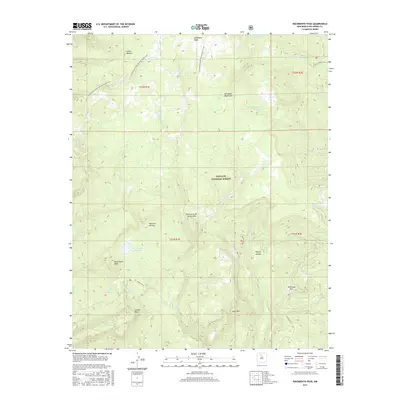 2017 Map of Nacimiento Peak, 2017 Print