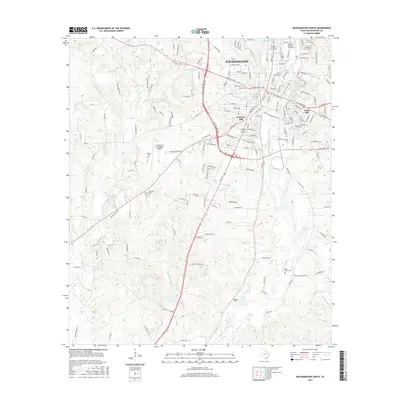 2016 Map of Nacogdoches South, 2016 Print