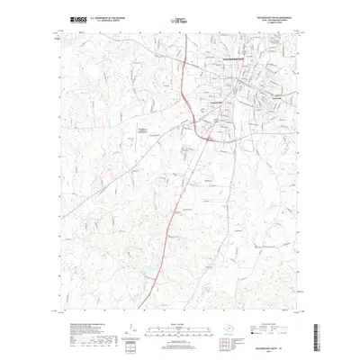 2019 Map of Nacogdoches South, 2019 Print