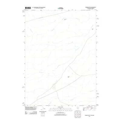 2012 Map of Nadine Butte, 2012 Print