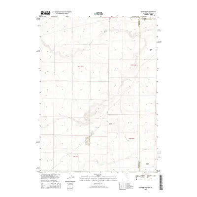 2015 Map of Nadine Butte, 2015 Print