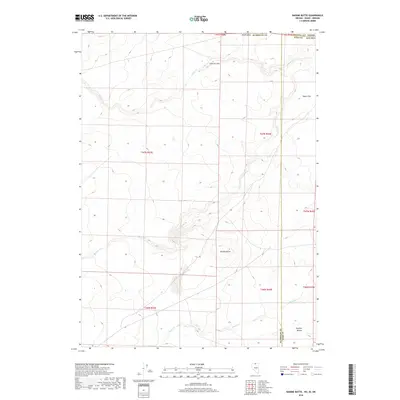 2018 Map of Nadine Butte, 2018 Print