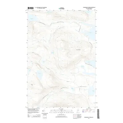2014 Map of Nahmakanta Stream, 2014 Print