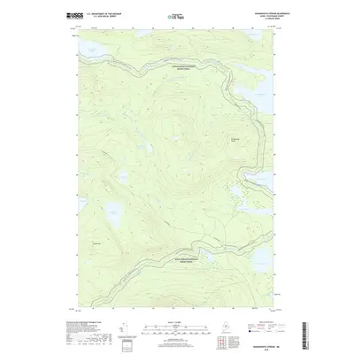 2018 Map of Nahmakanta Stream, 2018 Print