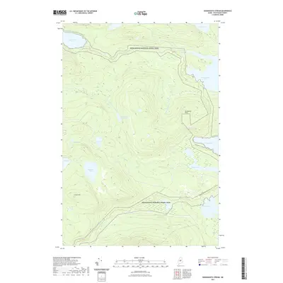2021 Map of Nahmakanta Stream, 2021 Print