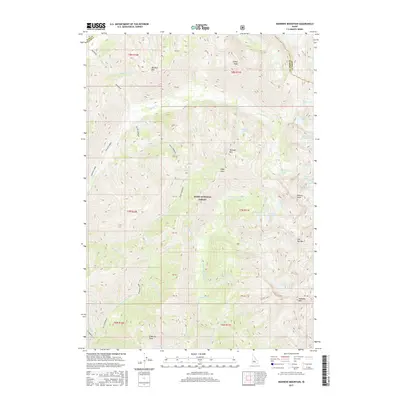 2017 Map of Nahneke Mountain, 2017 Print