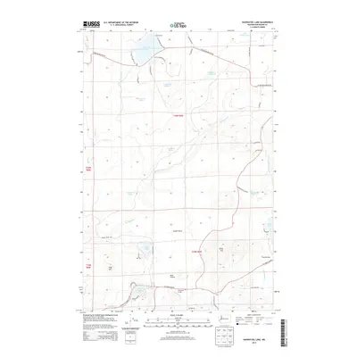 2014 Map of Nahwatzel Lake, 2014 Print