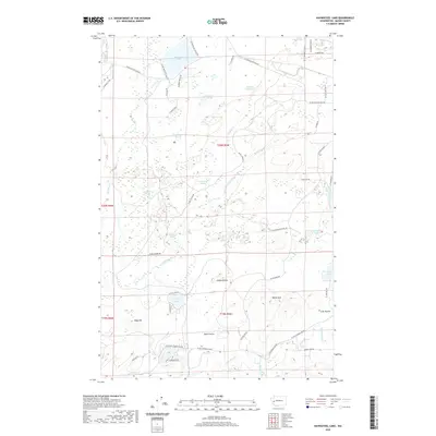 2020 Map of Nahwatzel Lake, 2020 Print