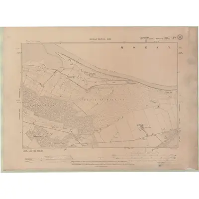 1904 Map of Nairnshire Sheet I.SW, 1906 Print
