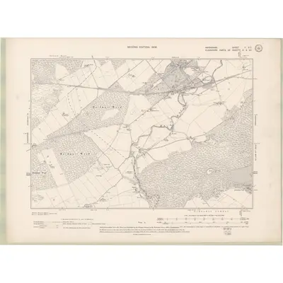 1904 Map of Nairnshire Sheet II.SE, 1906 Print