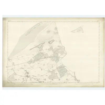 1869 Map of Nairnshire, Sheet II (with inset IIA), 1871 Print