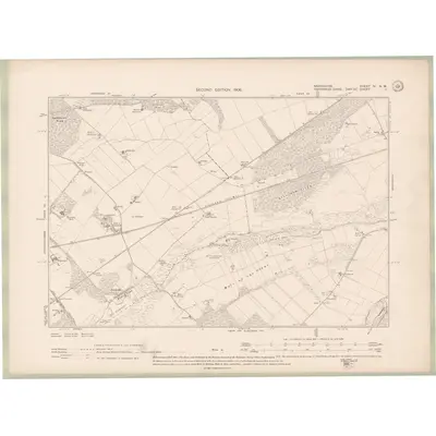 1904 Map of Nairnshire Sheet IV.NW, 1906 Print