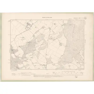 1904 Map of Nairnshire Sheet IV.SE, 1906 Print